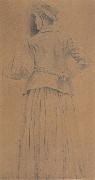 Fernand Khnopff Study For Memories oil painting artist
